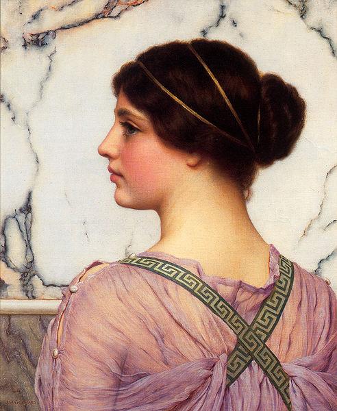 John William Godward A Grecian Lovely Spain oil painting art